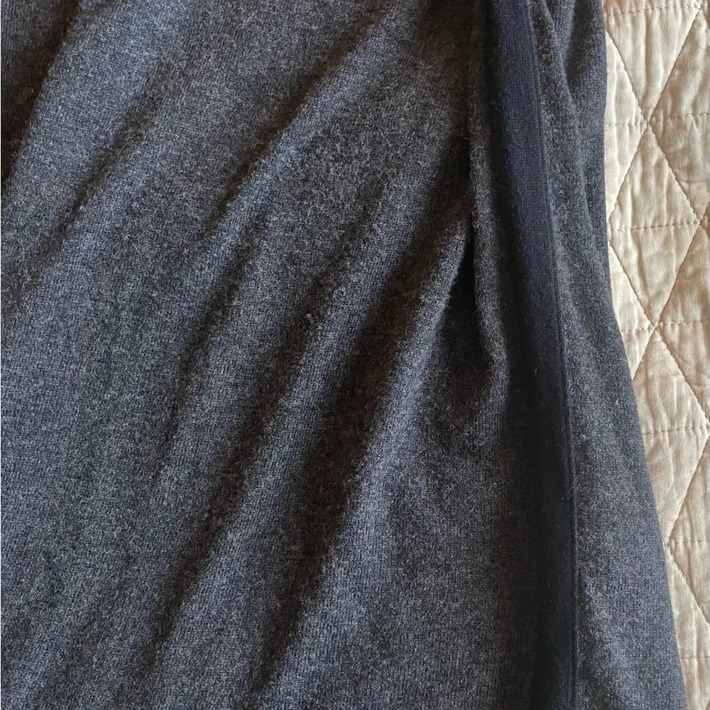 JOHN VARVATOS USA Cotton-Wool Contrast Rivet Trim Sweater‎ in Charcoal Size XXL